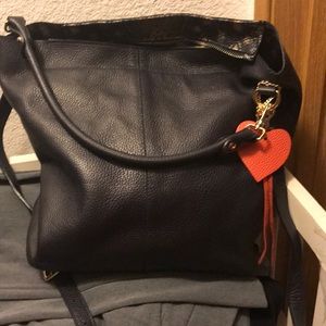 Navy Blue %100 Leather Gianna Notaro handbag